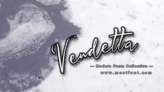 「Vendetta」字体排版图片