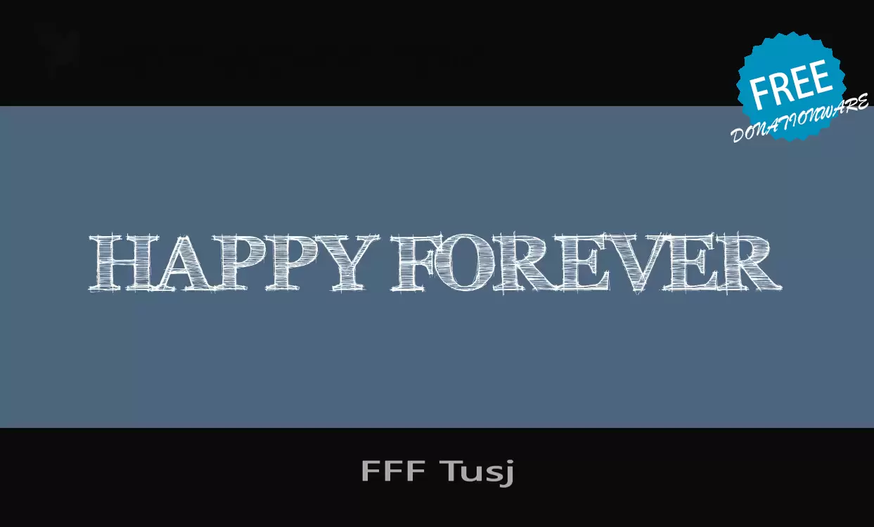 Font Sample of FFF-Tusj