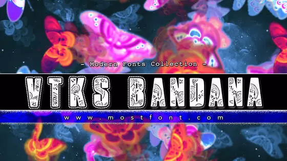 「VTKS-Bandana」字体排版图片