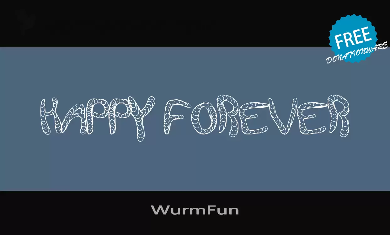 「WurmFun」字体效果图