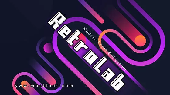 「Retrolab」字体排版图片