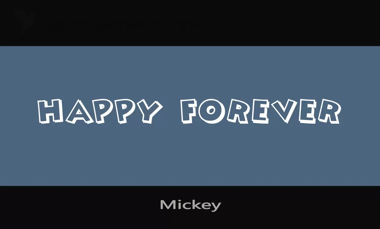 Font Sample of Mickey