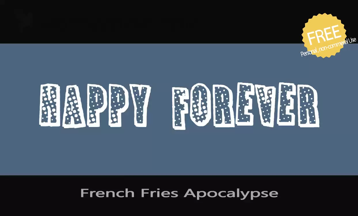 「French-Fries-Apocalypse」字体效果图