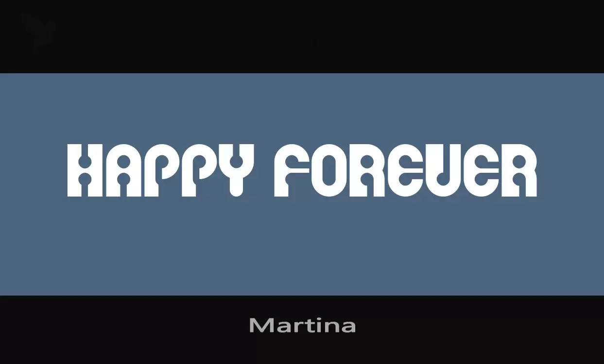 Font Sample of Martina