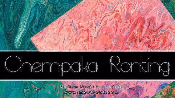 Typographic Design of Chempaka-Ranting