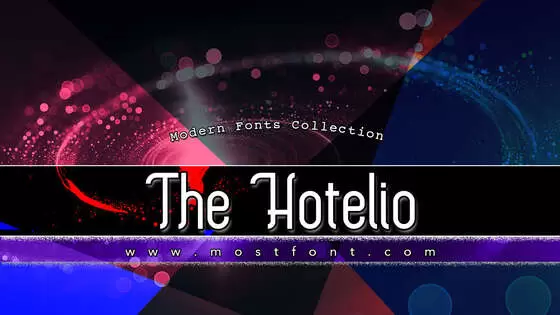 Typographic Design of The-Hotelio