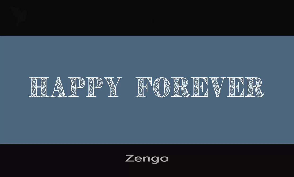 Font Sample of Zengo