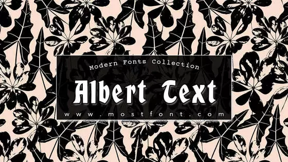 Typographic Design of Albert-Text