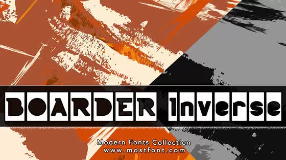 Typographic Design of BOARDER-Inverse