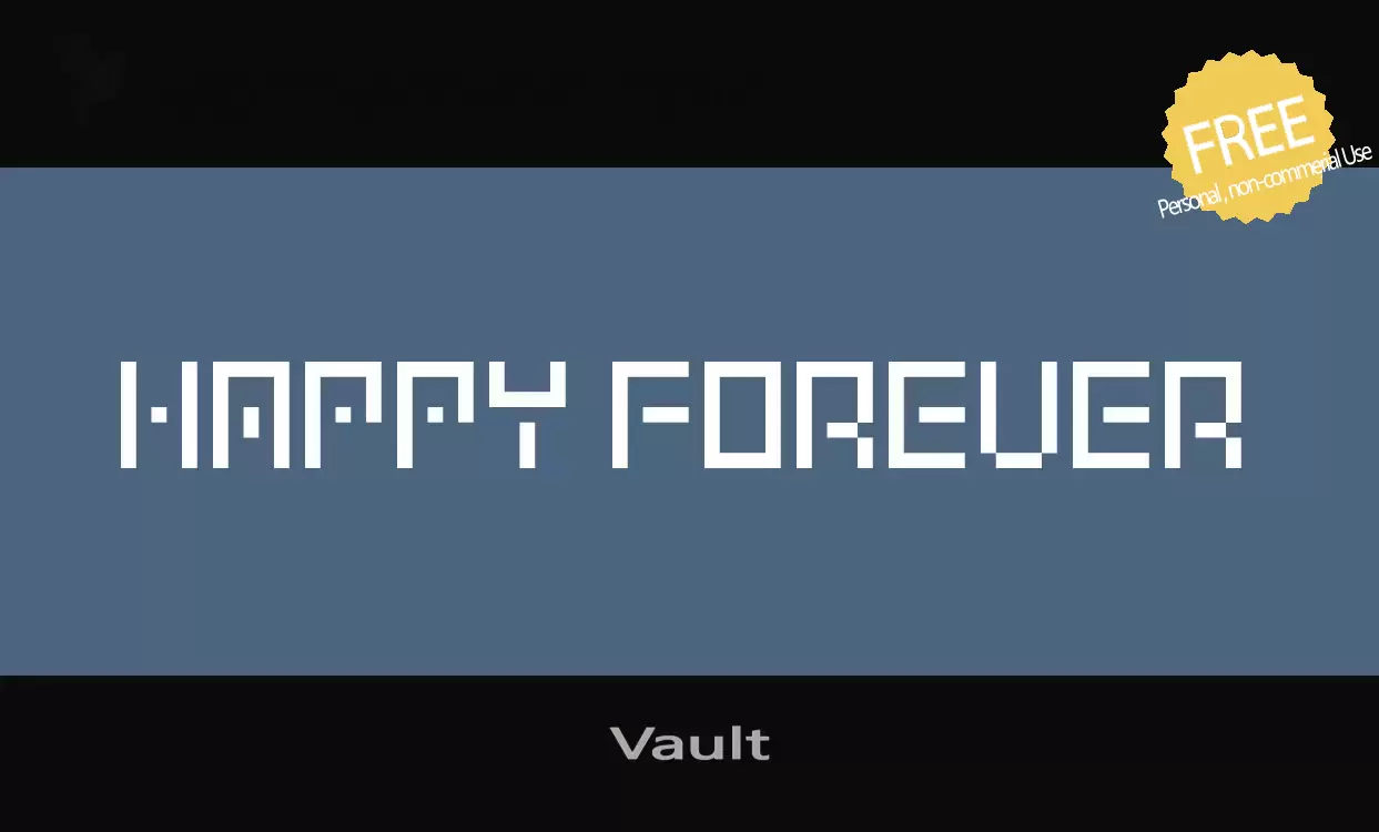 Font Sample of Vault