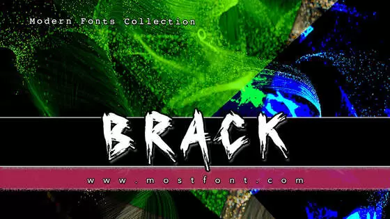 「Brack」字体排版图片