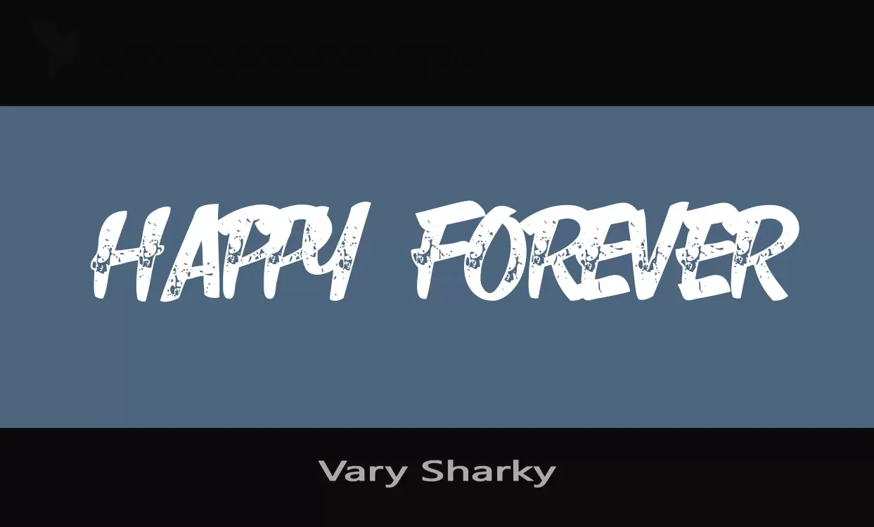 「Vary-Sharky」字体效果图