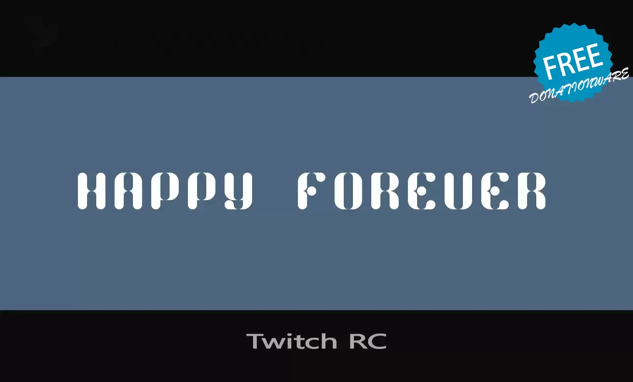 Font Sample of Twitch-RC