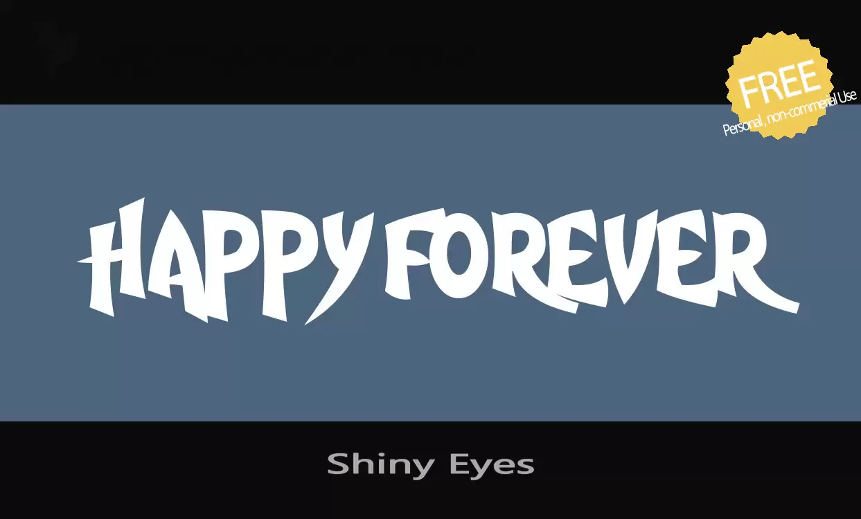 Font Sample of Shiny-Eyes