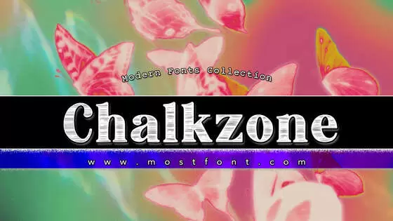 「Chalkzone」字体排版图片