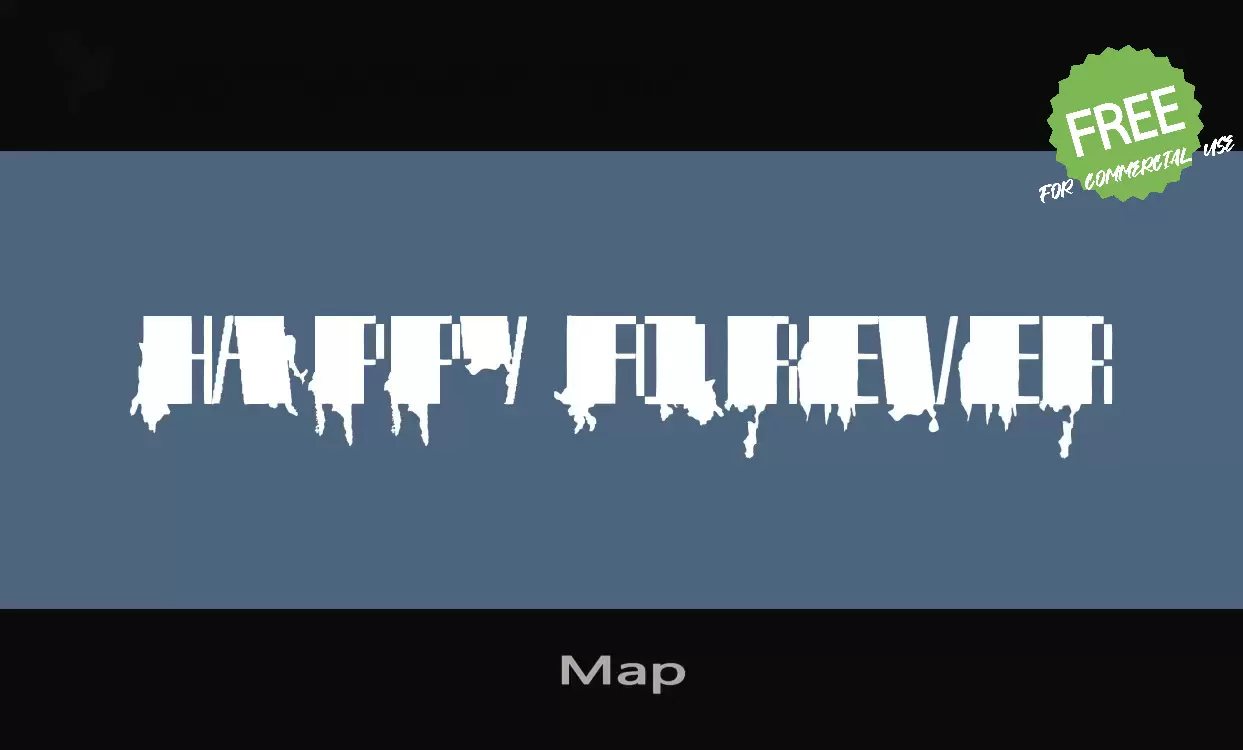 Font Sample of Map