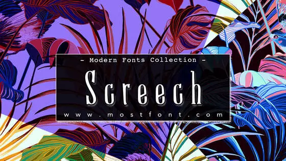 「Screech」字体排版样式