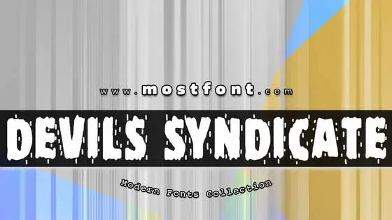 「Devils-Syndicate」字体排版图片