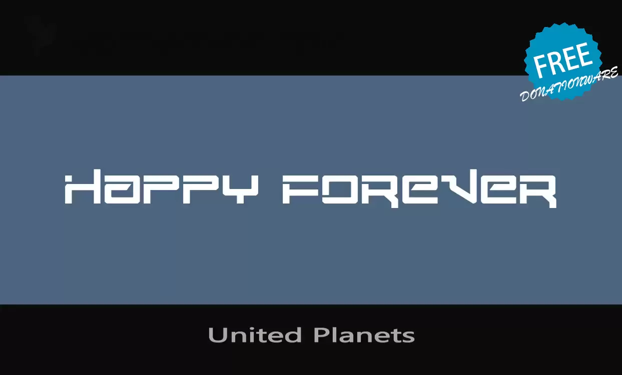 Font Sample of United-Planets