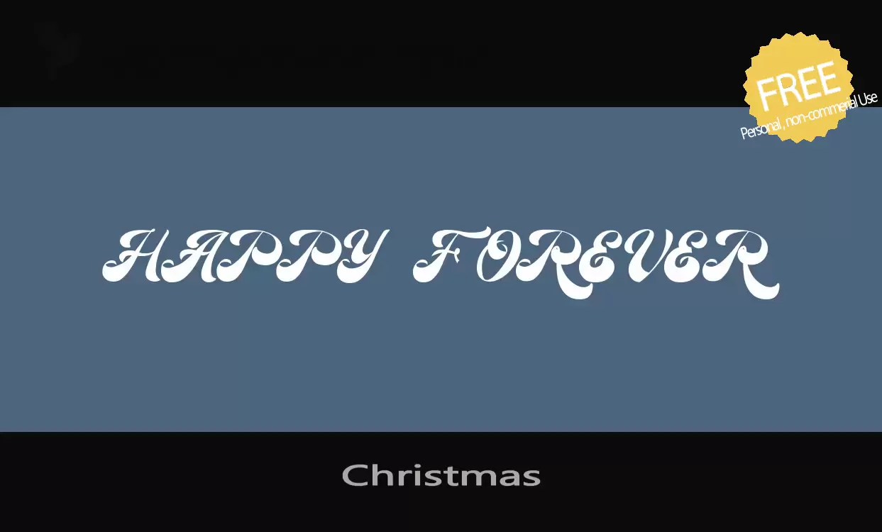 Font Sample of Christmas