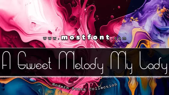 Typographic Design of A-Sweet-Melody-My-Lady