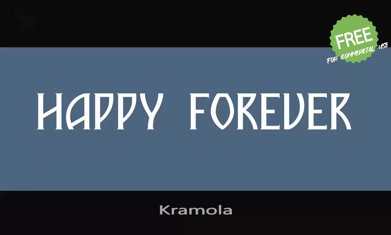 Font Sample of Kramola