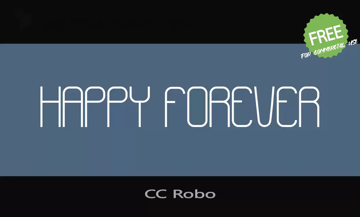 Font Sample of CC-Robo