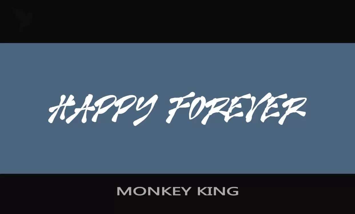 「MONKEY-KING」字体效果图