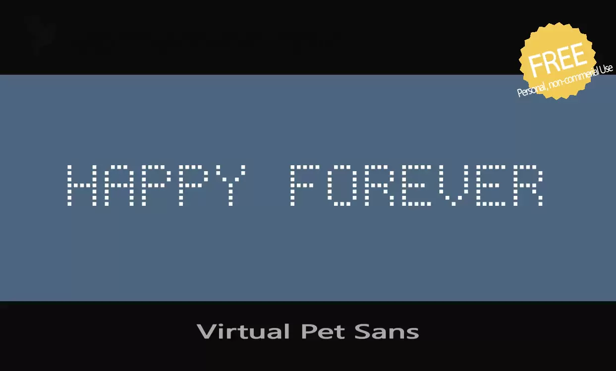 Font Sample of Virtual-Pet-Sans