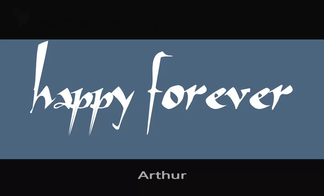 Font Sample of Arthur