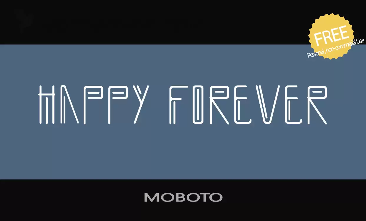 Font Sample of MOBOTO