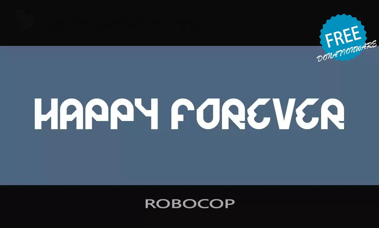 Font Sample of ROBOCOP