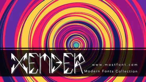 「XENDER」字体排版图片