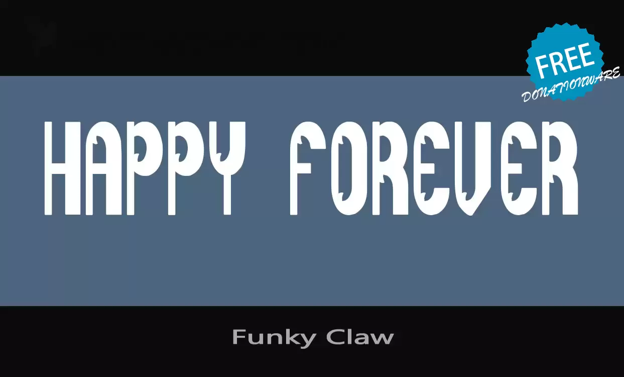 Font Sample of Funky-Claw