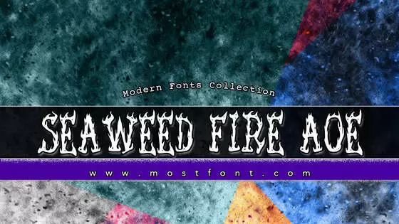 Typographic Design of Seaweed-Fire-AOE