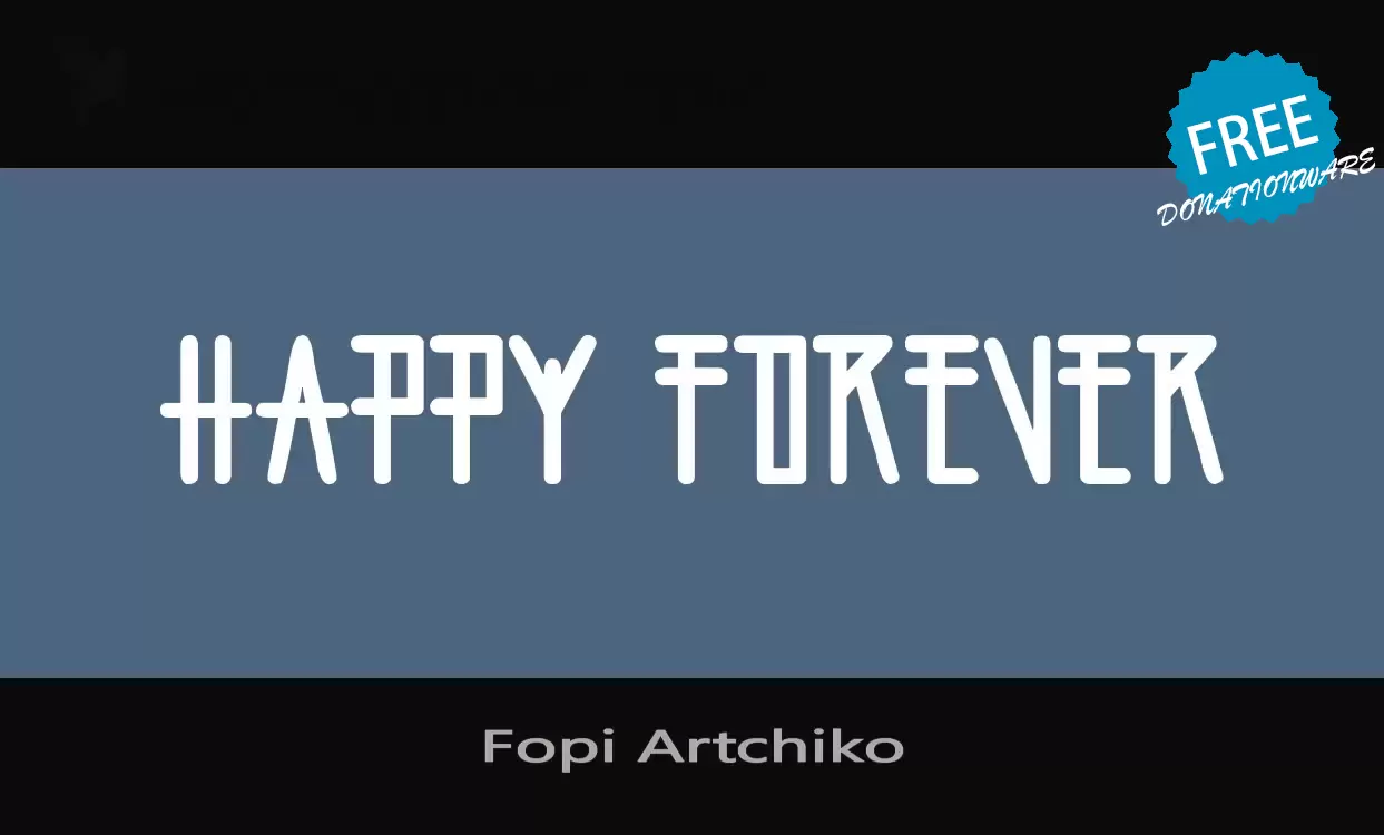 Font Sample of Artchiko