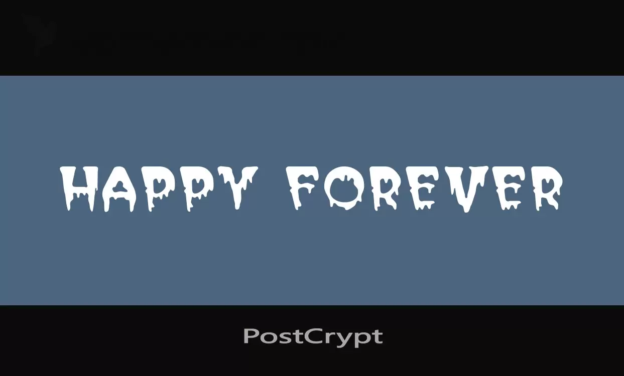 「PostCrypt」字体效果图