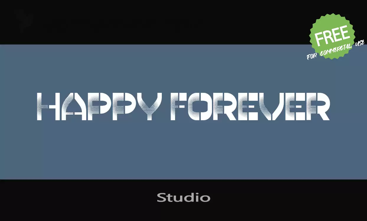 Font Sample of Studio