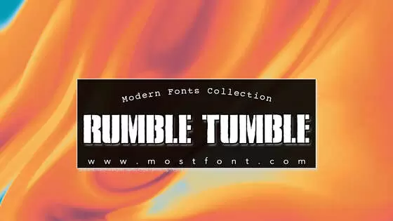 「Rumble-Tumble」字体排版图片