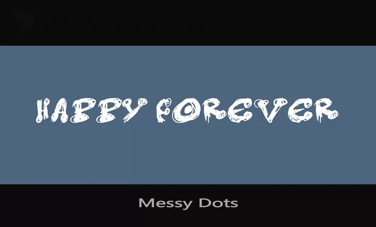 「Messy-Dots」字体效果图