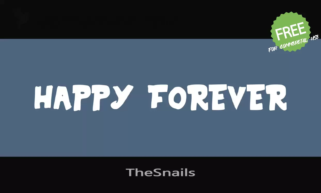 「TheSnails」字体效果图