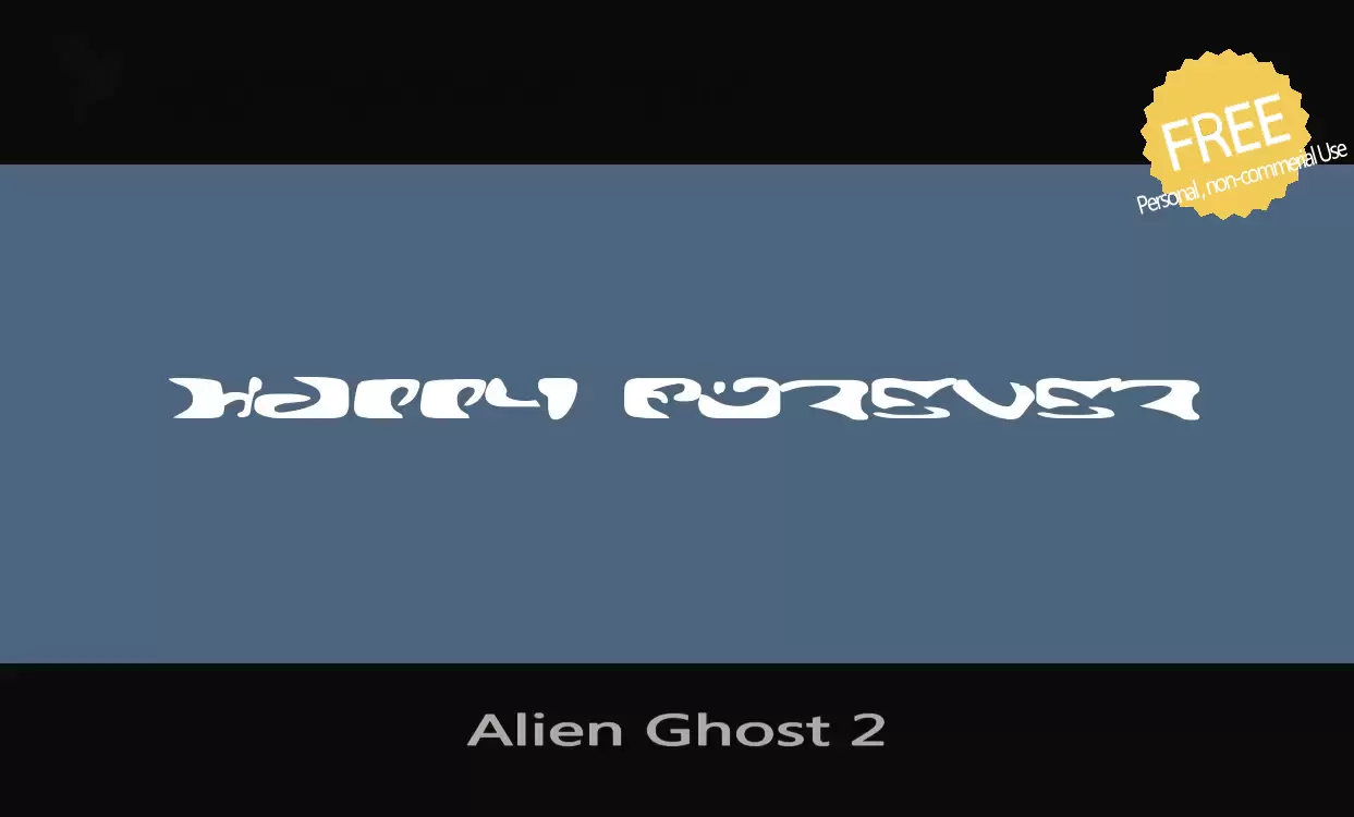 Font Sample of Alien-Ghost-2