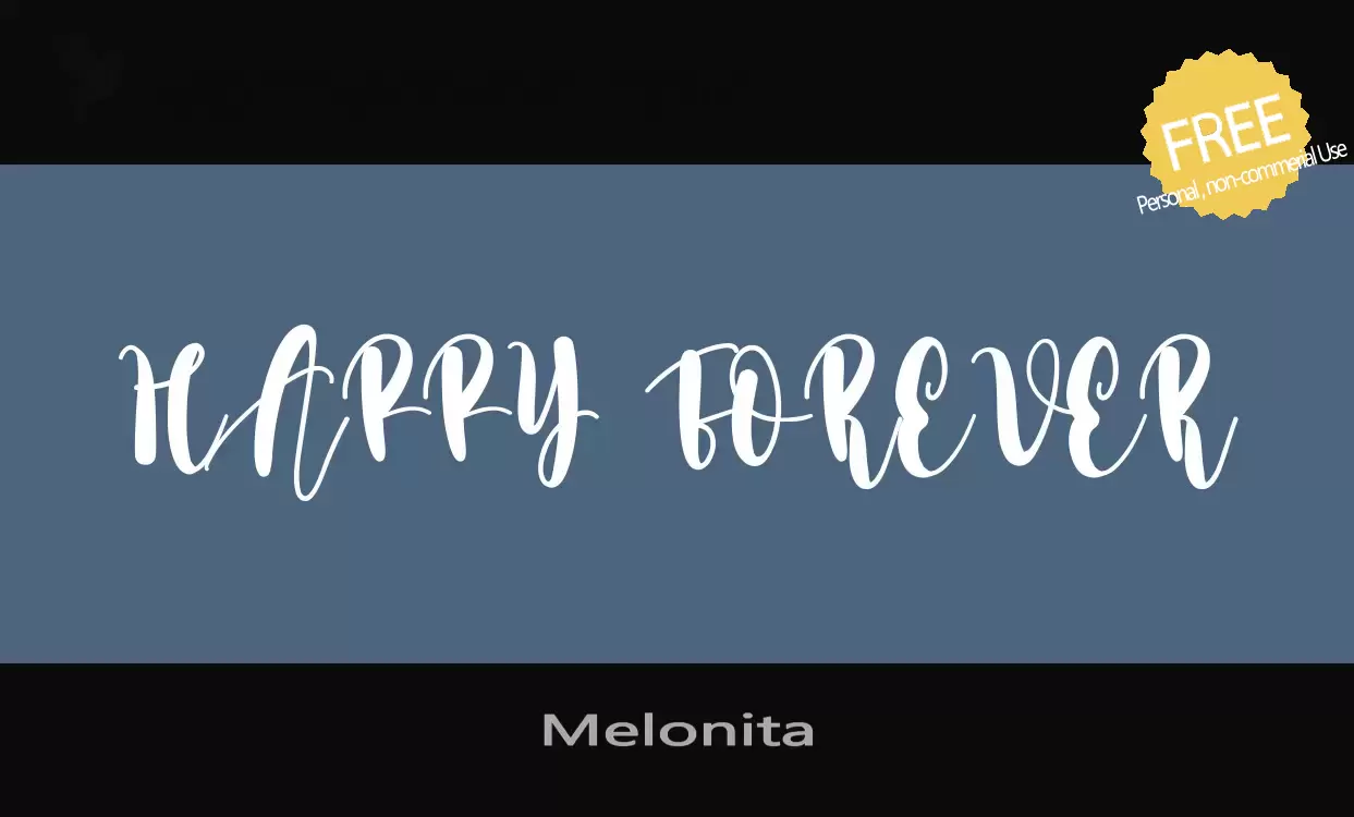 Font Sample of Melonita