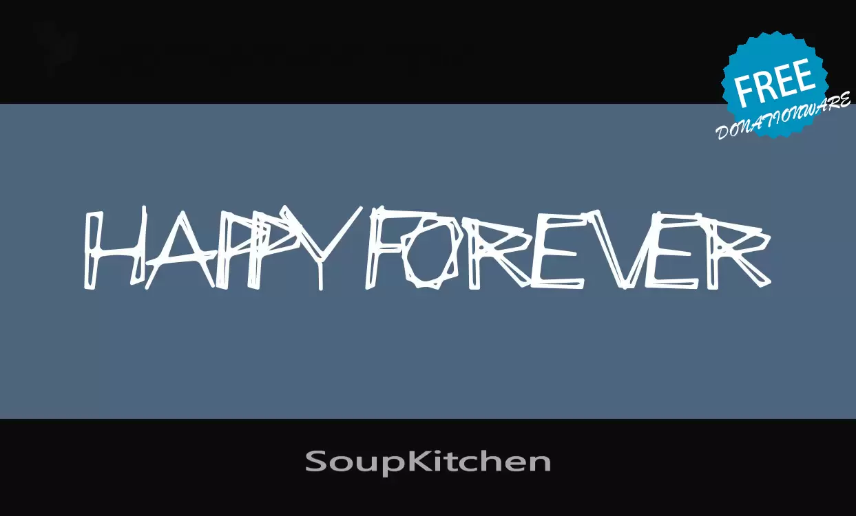 Font Sample of SoupKitchen