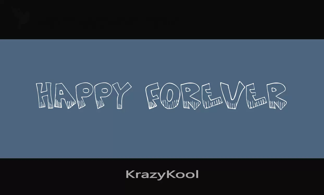 Font Sample of KrazyKool