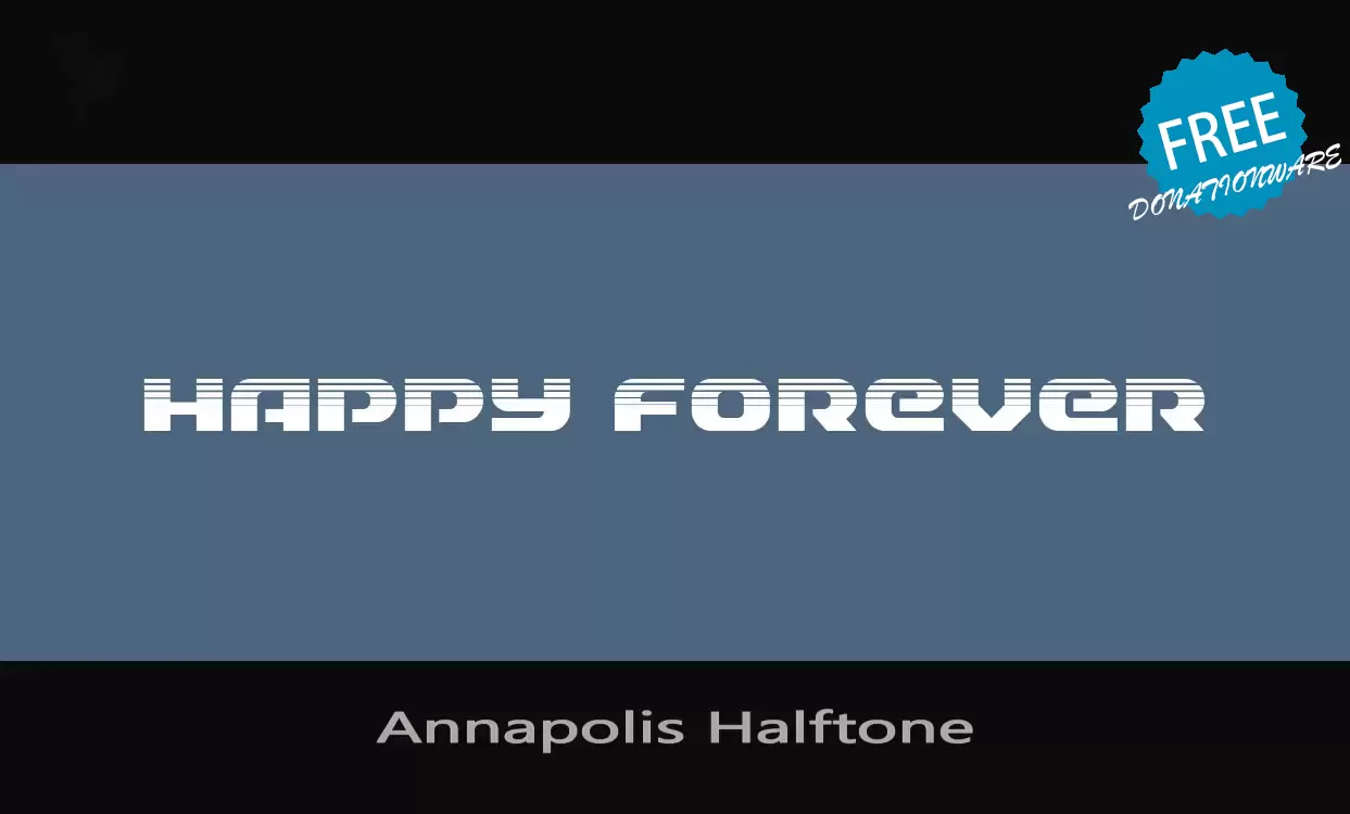 Font Sample of Annapolis-Halftone