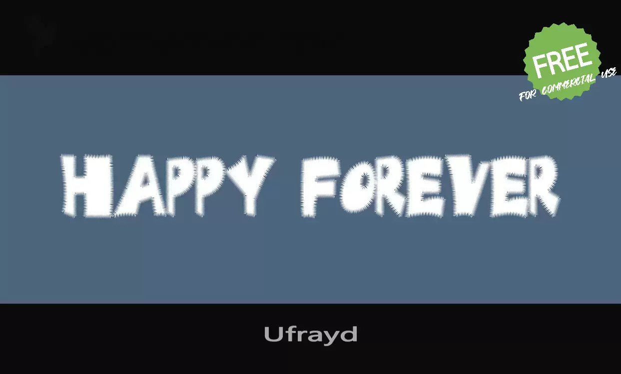 「Ufrayd」字体效果图