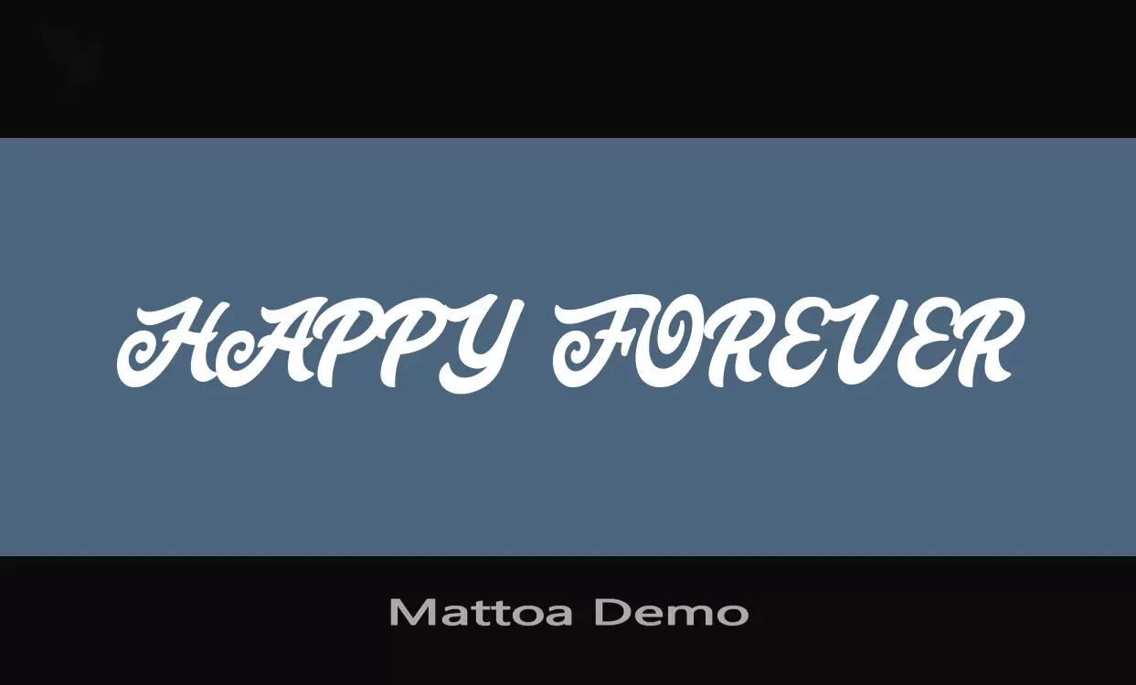 Font Sample of Mattoa-Demo