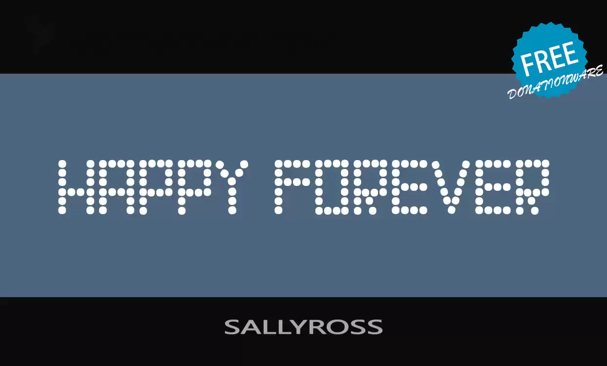 Font Sample of SALLYROSS