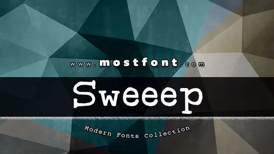 Typographic Design of Sweeep